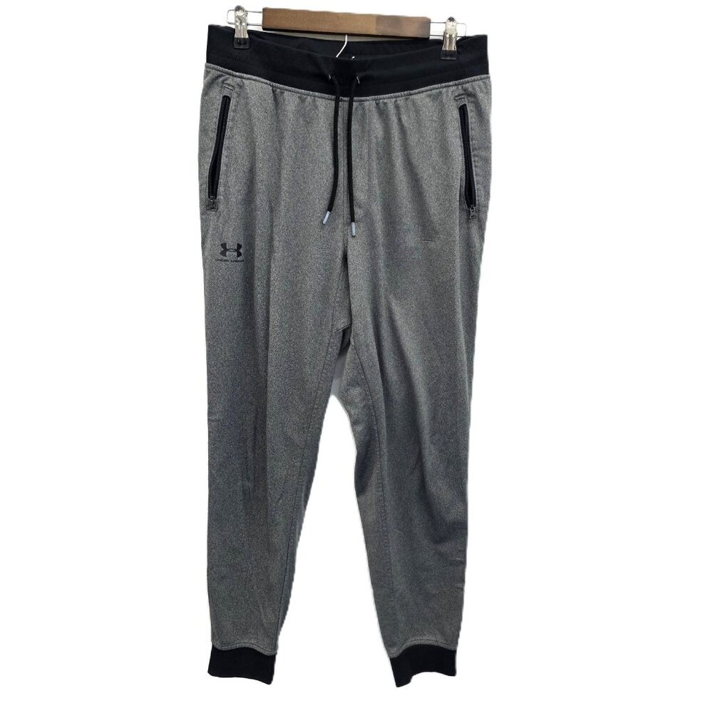 Under Armour Joggers Mens Large Grey Loose Fit Drawstring Elastic Waist/Ankles